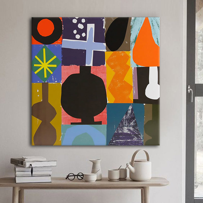 GEOMETRIC ABSTRACT PAINTING #FLD-JH-007